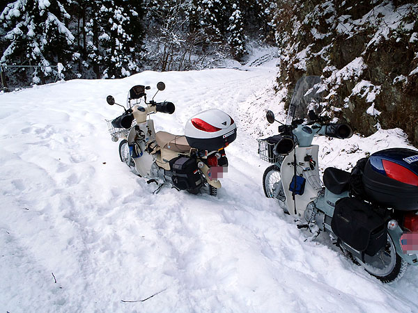 チェーンを装着せずにスタッドレスタイヤのみで雪道走行